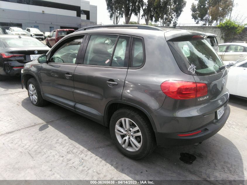 2015 VOLKSWAGEN TIGUAN S - WVGAV7AX8FW550560