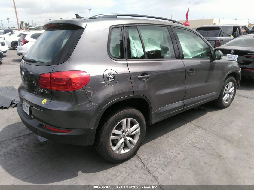 2015 VOLKSWAGEN TIGUAN S - WVGAV7AX8FW550560