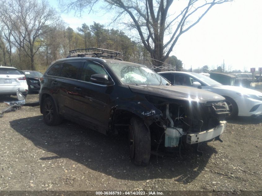 2016 TOYOTA HIGHLANDER XLE - 5TDJKRFH1GS501616