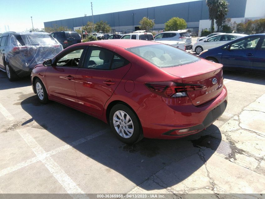2019 HYUNDAI ELANTRA SE - 5NPD74LF7KH423572