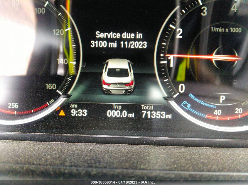 2014 BMW 6 SERIES 640I - WBALW3C5XEC892863