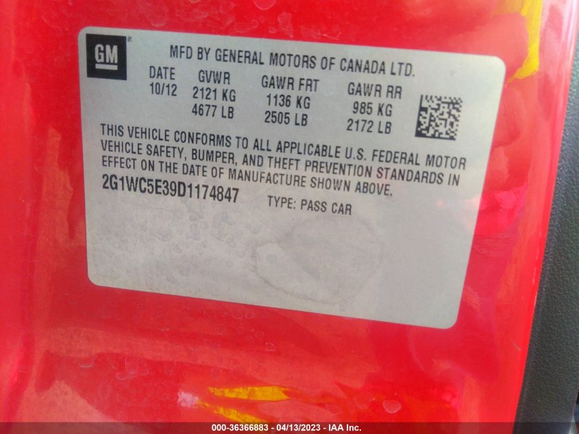2013 CHEVROLET IMPALA LTZ - 2G1WC5E39D1174847