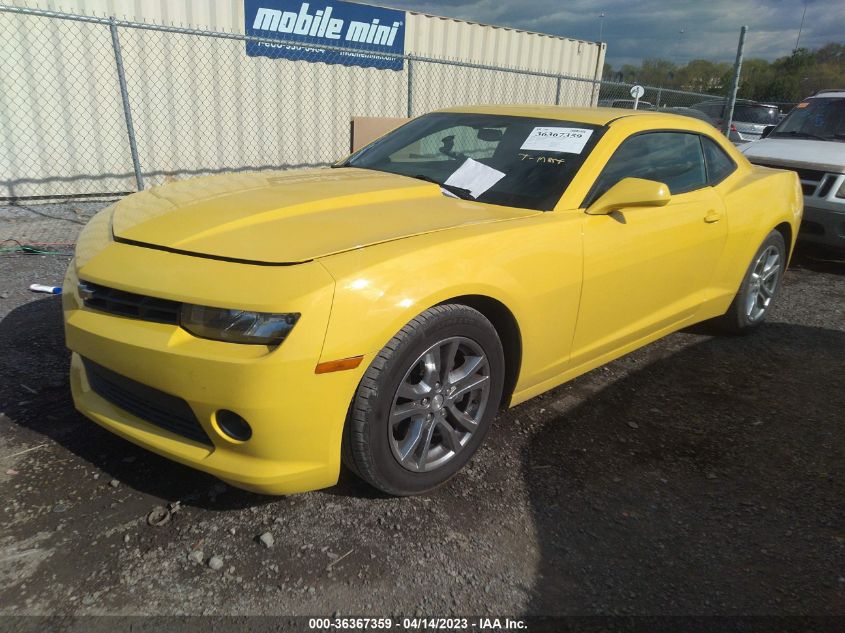 2015 CHEVROLET CAMARO LT - 2G1FD1E33F9152563
