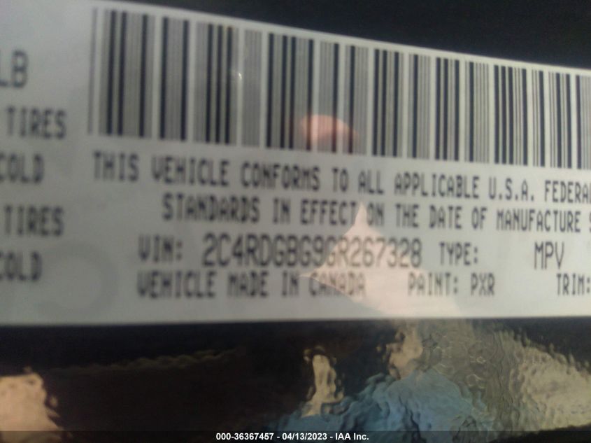 2016 DODGE GRAND CARAVAN SE - 2C4RDGBG9GR267328