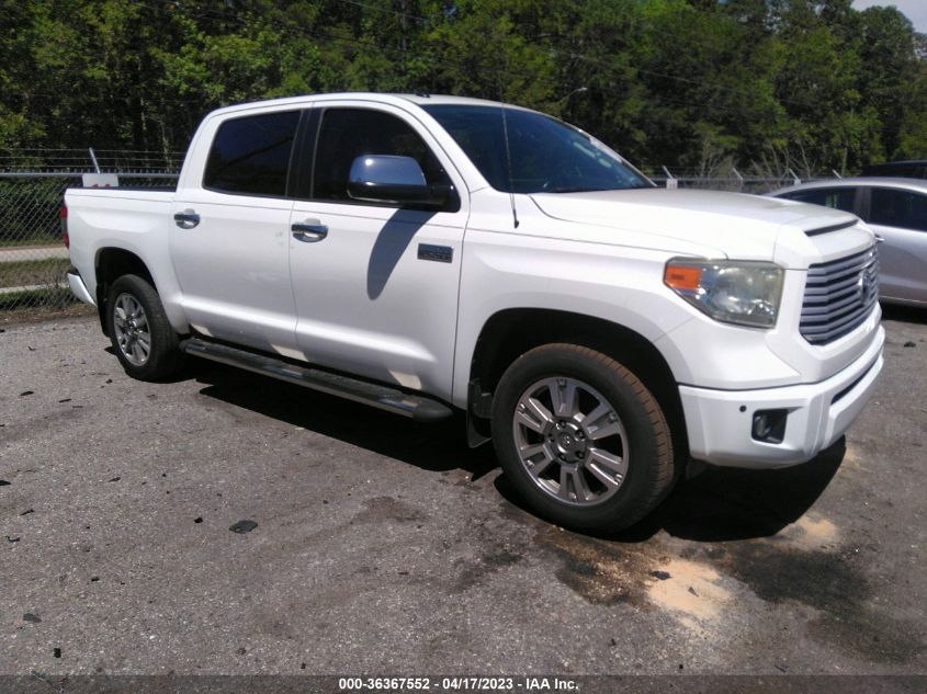 2015 TOYOTA TUNDRA 4WD TRUCK PLATINUM/1794 - 5TFAW5F10FX418929