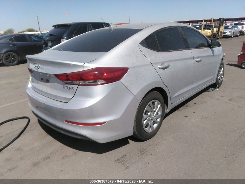 2017 HYUNDAI ELANTRA SE - KMHD74LF0HU084048