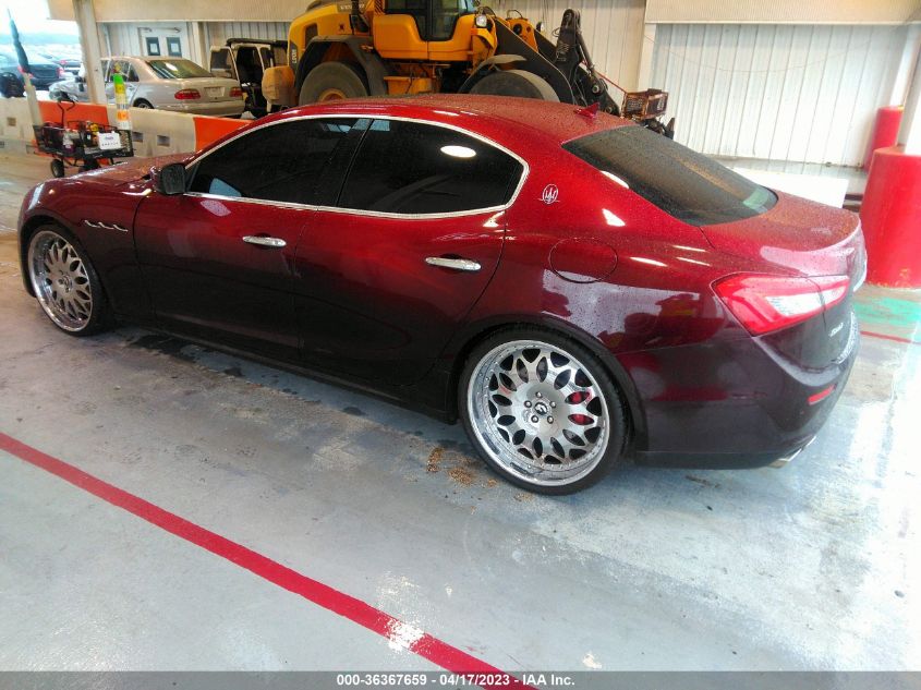 2014 MASERATI GHIBLI S Q4 ZAM57RTAXE1101473