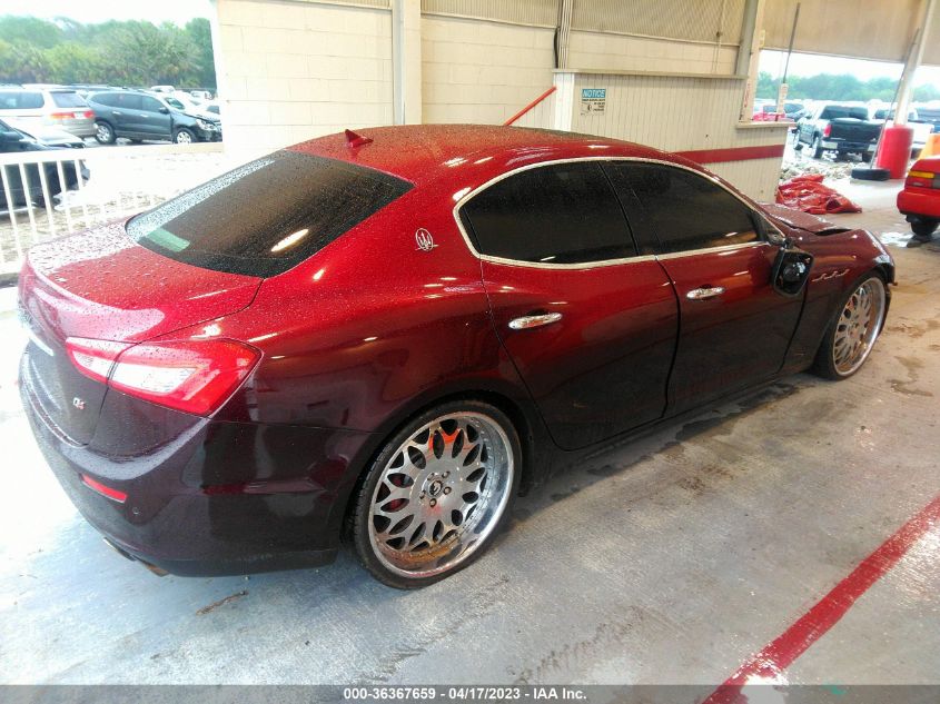 2014 MASERATI GHIBLI S Q4 ZAM57RTAXE1101473