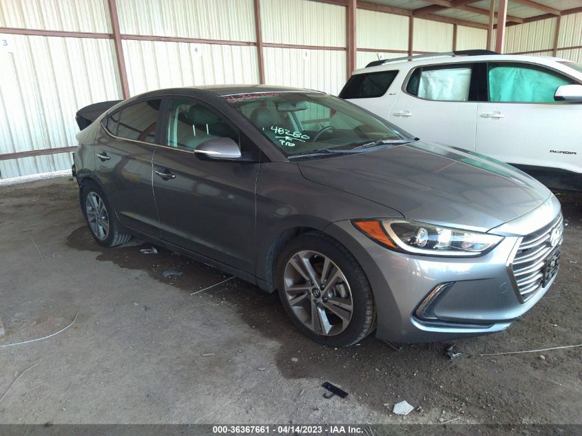 2017 HYUNDAI ELANTRA LIMITED - KMHD84LFXHU314028