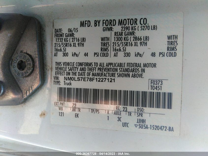 2015 FORD TRANSIT CONNECT XL - NM0LS7E78F1227121