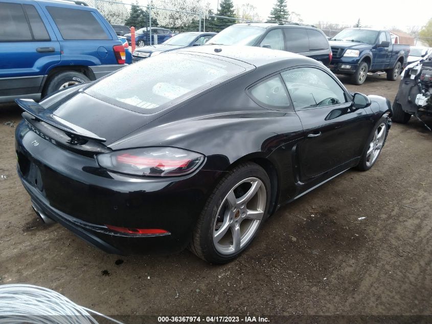 2019 PORSCHE 718 CAYMAN - WP0AA2A81KS260108