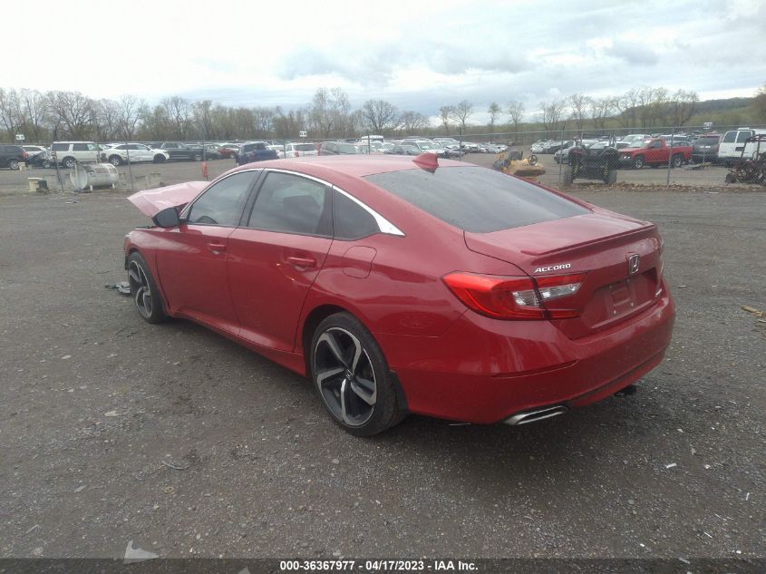 2020 HONDA ACCORD SEDAN SPORT - 1HGCV1F37LA135286