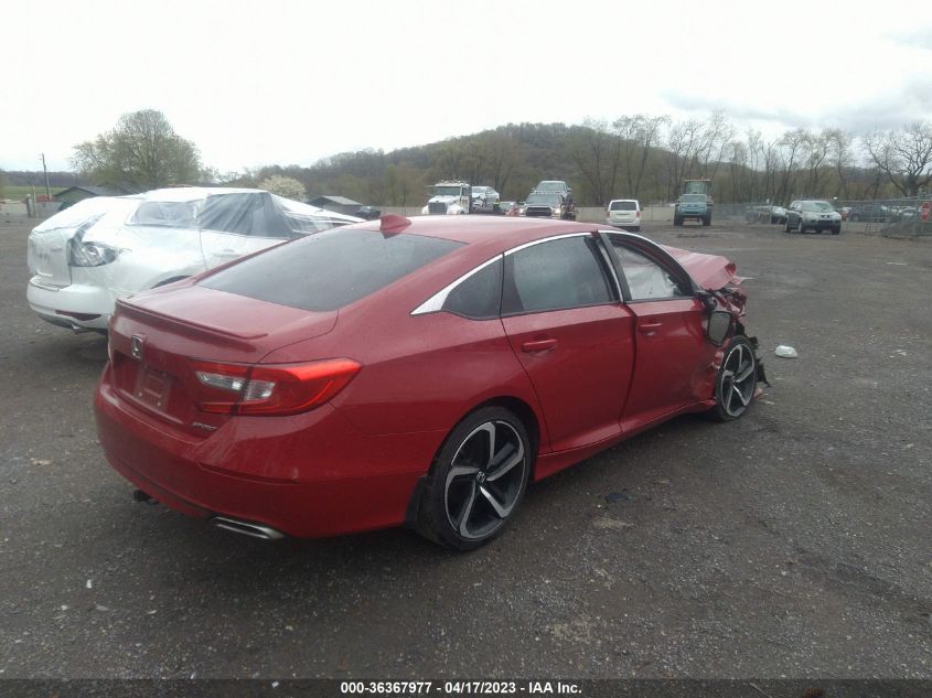 2020 HONDA ACCORD SEDAN SPORT - 1HGCV1F37LA135286