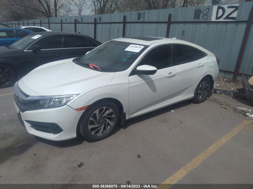 2018 HONDA CIVIC SEDAN EX - 19XFC2F73JE012914