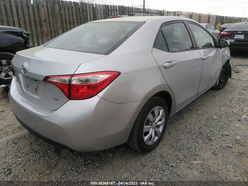 2014 TOYOTA COROLLA L/LE/S/S PLUS/LE PLUS - 2T1BURHE5EC049628