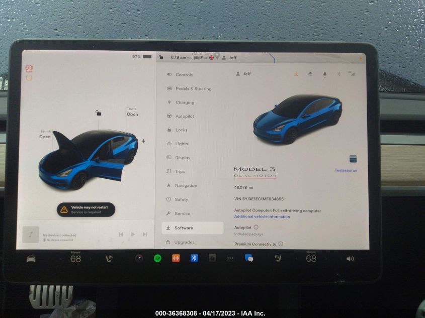 2021 TESLA MODEL 3 PERFORMANCE - 5YJ3E1EC1MF984855