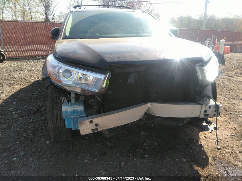 2016 TOYOTA HIGHLANDER XLE - 5TDJKRFH8GS232465