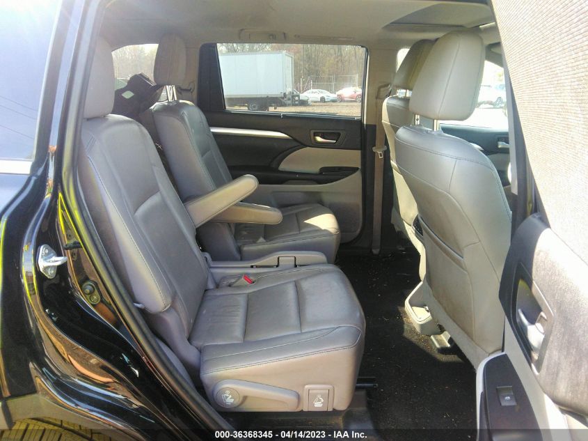 2016 TOYOTA HIGHLANDER XLE - 5TDJKRFH8GS232465