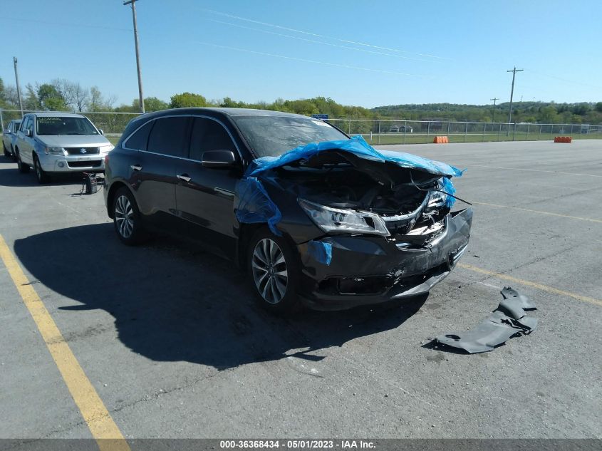 2016 ACURA MDX W/TECH/W/TECH - 5FRYD4H49GB044563
