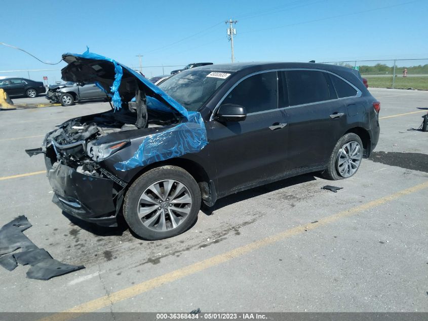 2016 ACURA MDX W/TECH/W/TECH - 5FRYD4H49GB044563