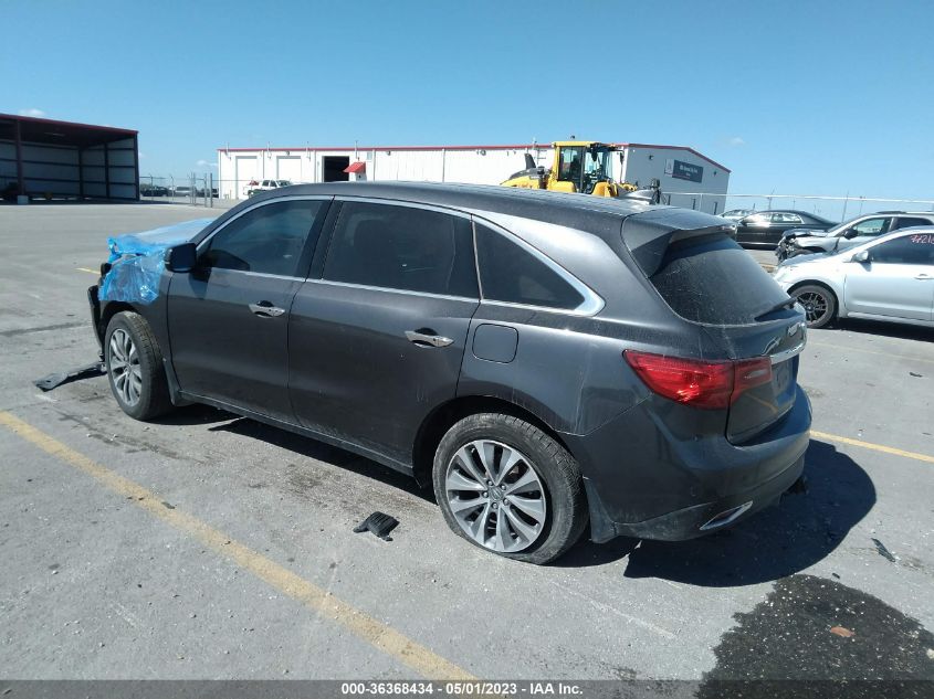 2016 ACURA MDX W/TECH/W/TECH - 5FRYD4H49GB044563