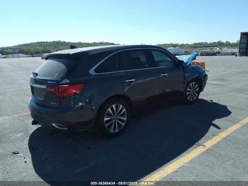 2016 ACURA MDX W/TECH/W/TECH - 5FRYD4H49GB044563