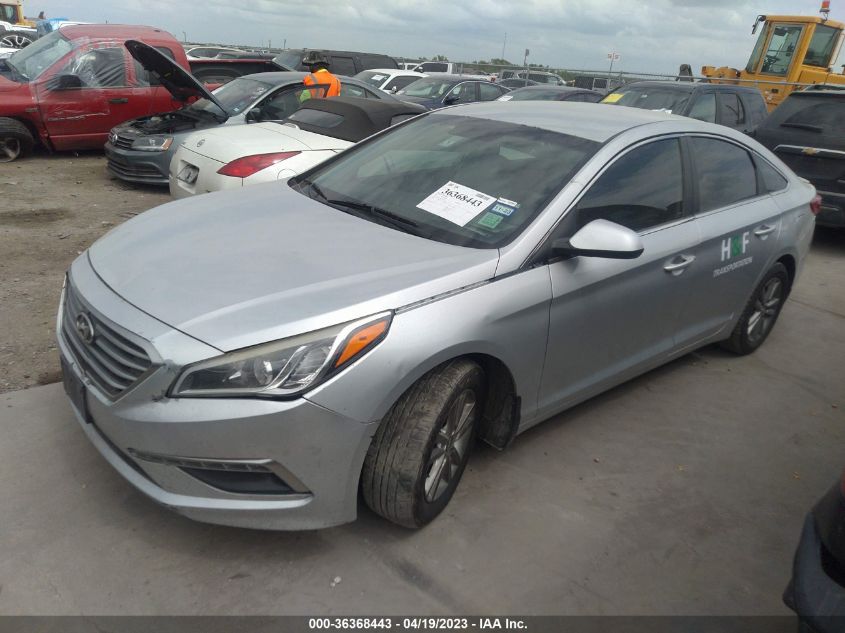 2015 HYUNDAI SONATA 2.4L SE - 5NPE24AFXFH234555