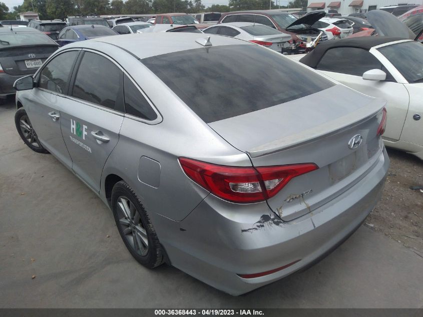 2015 HYUNDAI SONATA 2.4L SE - 5NPE24AFXFH234555