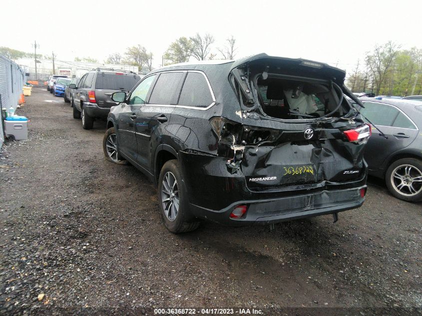 2019 TOYOTA HIGHLANDER SE/XLE - 5TDJZRFH2KS714997