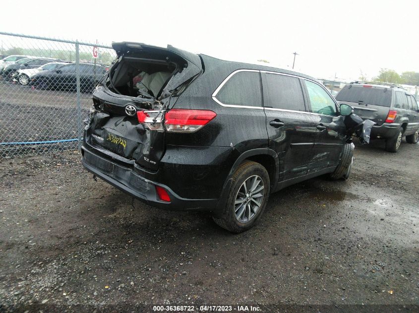 2019 TOYOTA HIGHLANDER SE/XLE - 5TDJZRFH2KS714997