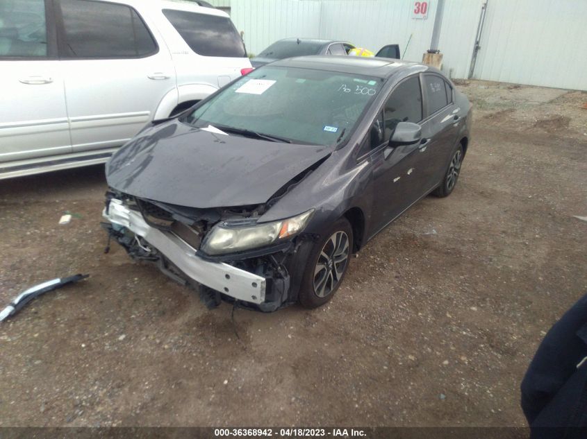 2013 HONDA CIVIC SDN EX-L - 2HGFB2F92DH567383