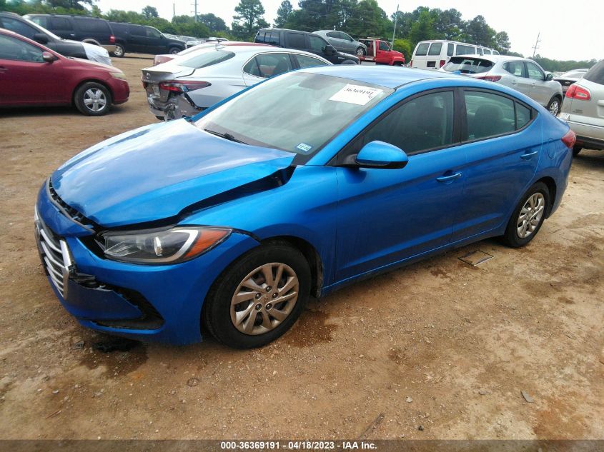 2017 HYUNDAI ELANTRA SE - KMHD74LF8HU118740