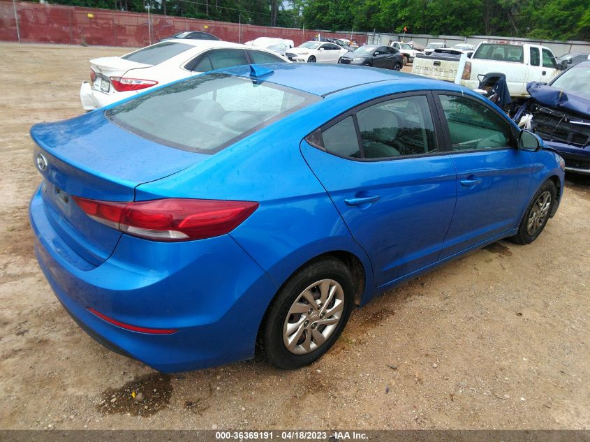2017 HYUNDAI ELANTRA SE - KMHD74LF8HU118740
