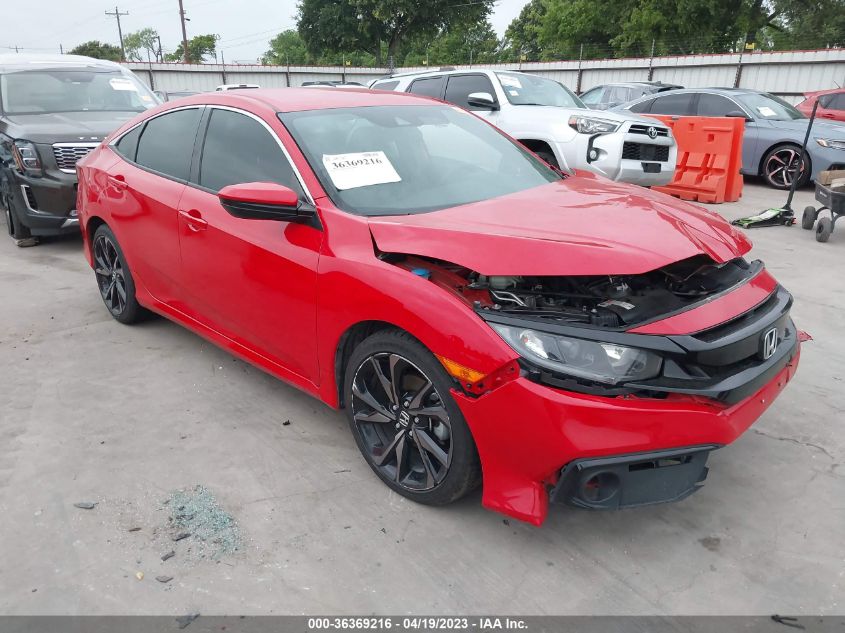 2019 HONDA CIVIC SEDAN SPORT - 2HGFC2F87KH552556
