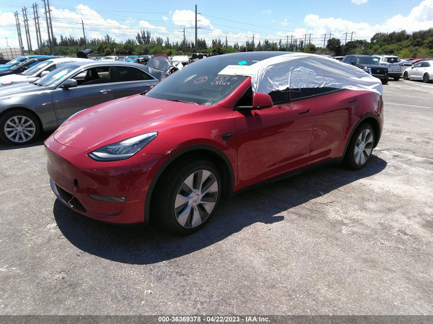VIN 5YJYGDEE0MF284618 2021 TESLA MODEL Y LONG RANGE