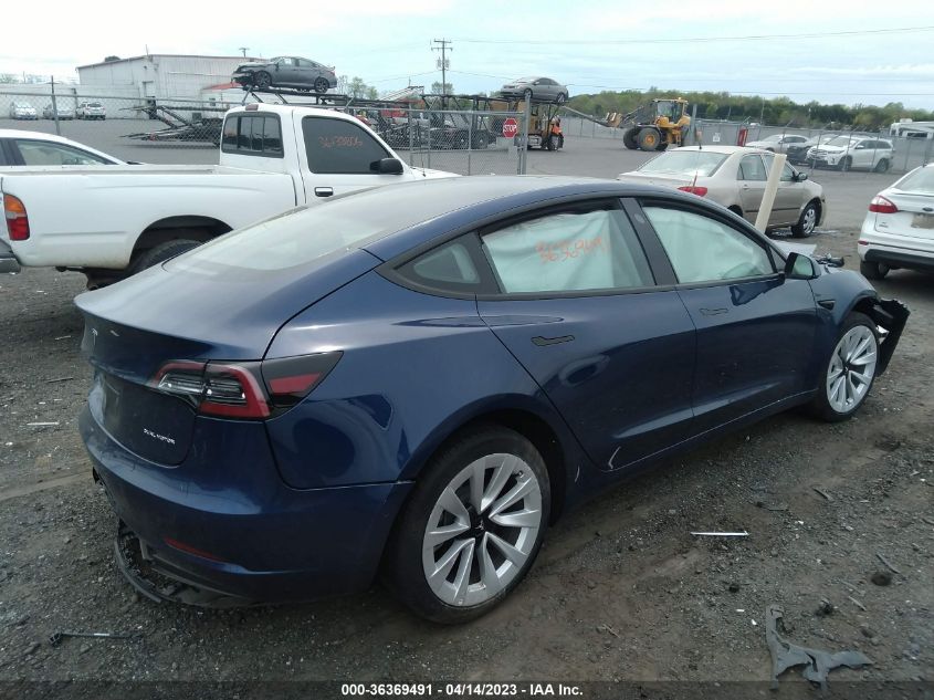 2022 TESLA MODEL 3 LONG RANGE - 5YJ3E1EB8NF191724