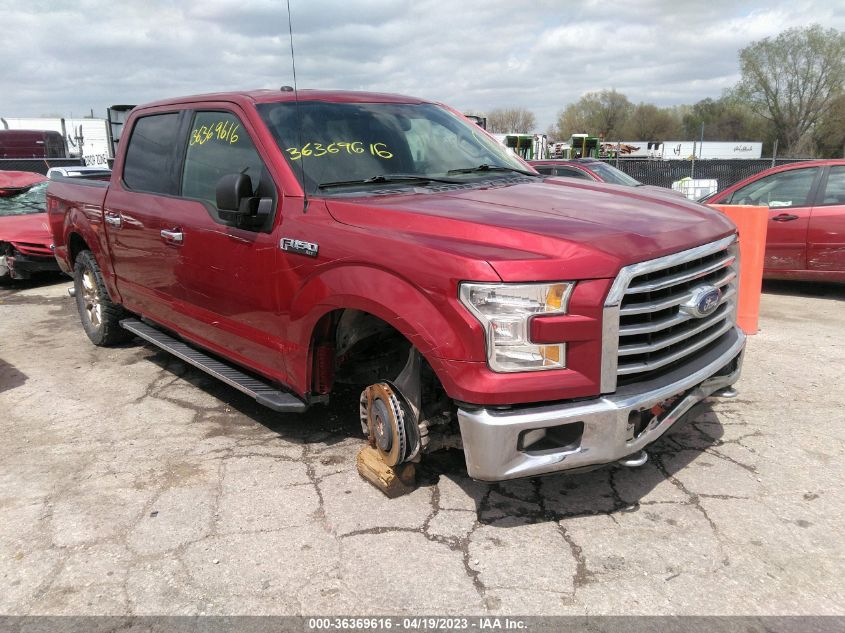 2016 FORD F-150 XLT/XL/LARIAT/PLATINUM - 1FTEW1EF5GKF49392