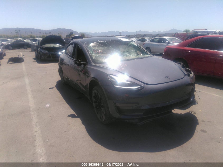 VIN 5YJ3E1EC2NF294498 2022 TESLA MODEL 3 PERFORMANCE