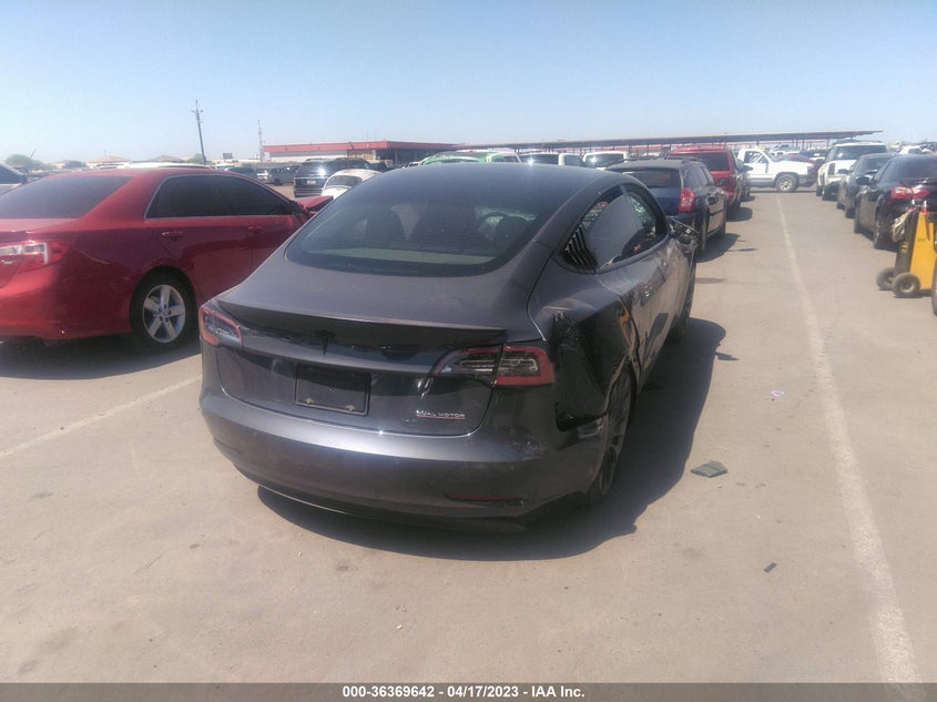 VIN 5YJ3E1EC2NF294498 2022 TESLA MODEL 3 PERFORMANCE