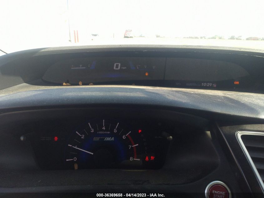 2015 HONDA CIVIC HYBRID 19XFB4F20FE000293