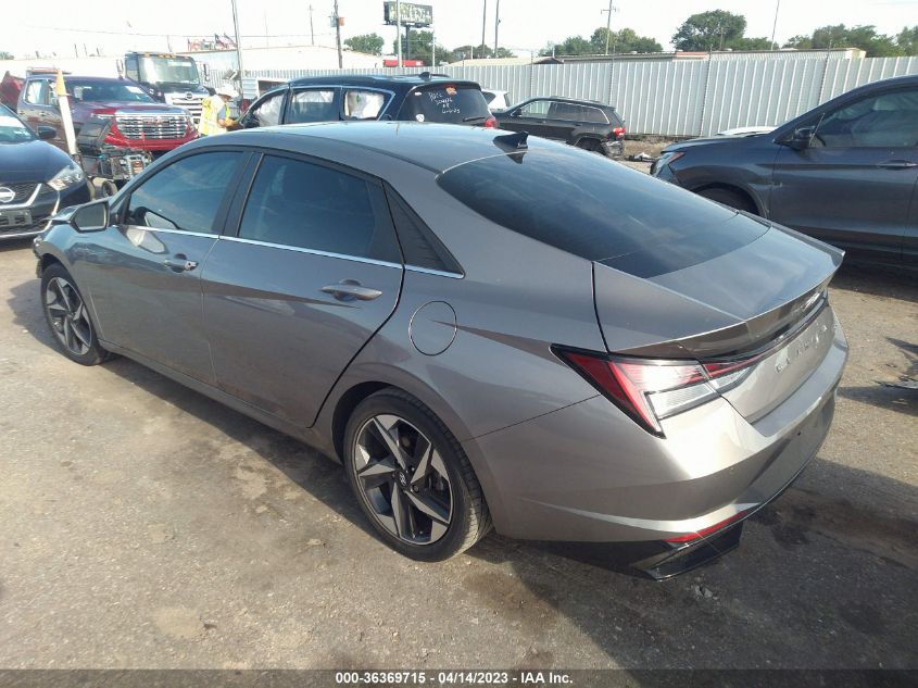 2021 HYUNDAI ELANTRA HYBRID LIMITED KMHLN4AJ6MU005694
