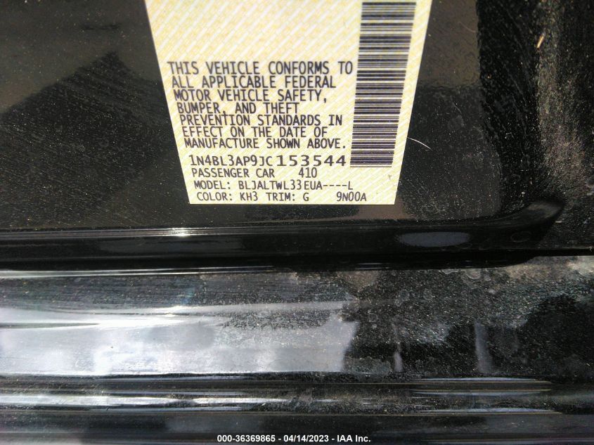 2018 NISSAN ALTIMA 3.5 SL - 1N4BL3AP9JC153544
