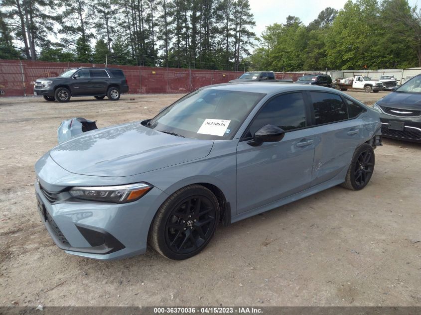 2022 HONDA CIVIC SEDAN SPORT - 2HGFE2F54NH576639