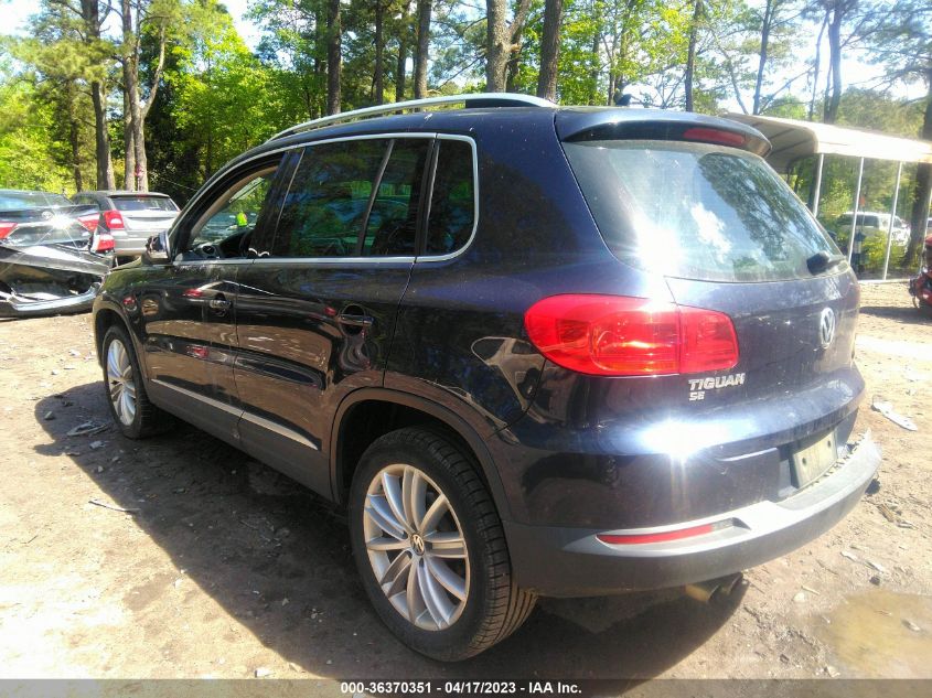 2016 VOLKSWAGEN TIGUAN SE - WVGAV7AX5GW512527