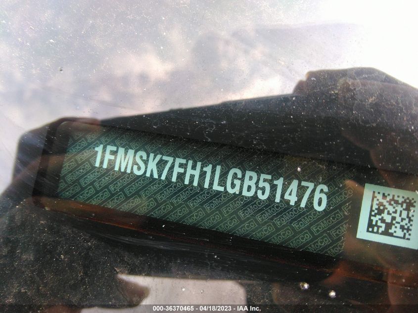 2020 FORD EXPLORER LIMITED - 1FMSK7FH1LGB51476