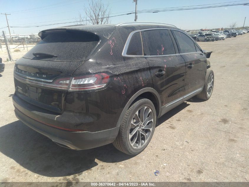 2022 LINCOLN NAUTILUS RESERVE - 2LMPJ6K90NBL22461