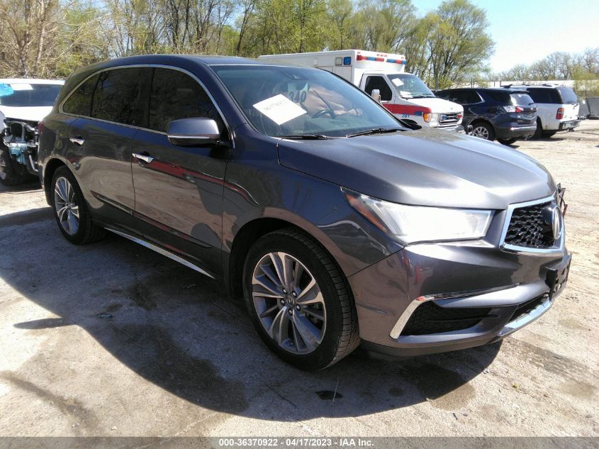 2017 ACURA MDX W/TECHNOLOGY PKG - 5FRYD4H55HB034316