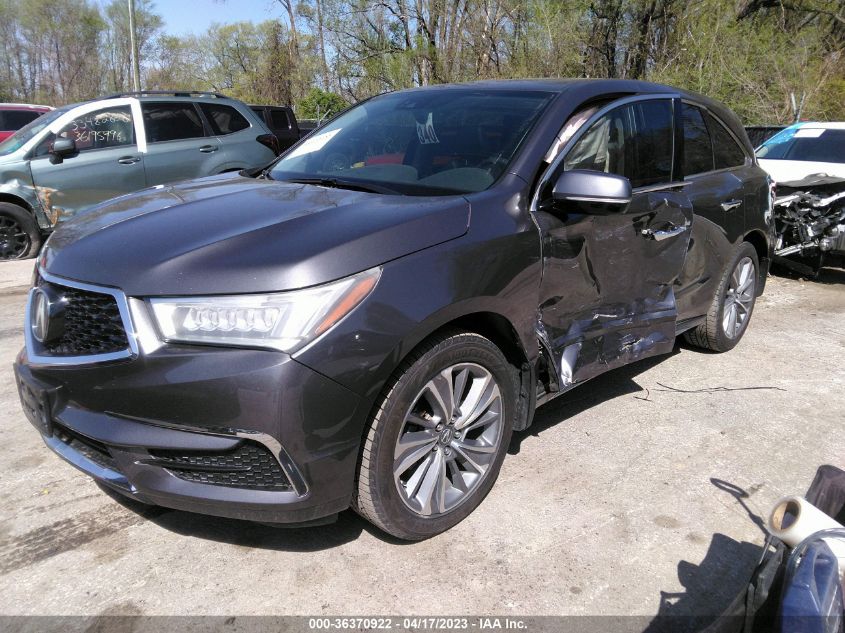 2017 ACURA MDX W/TECHNOLOGY PKG - 5FRYD4H55HB034316