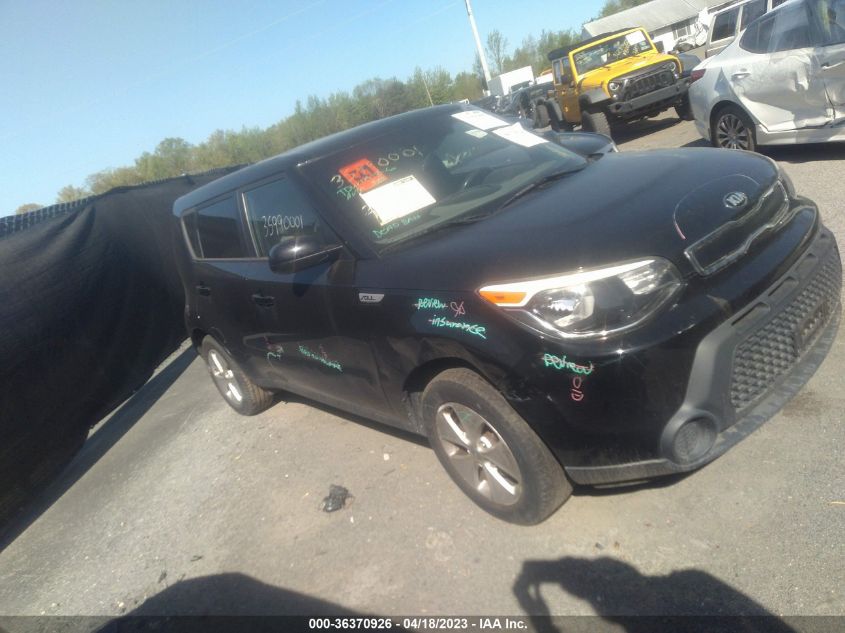 2016 KIA SOUL BASE - KNDJN2A20G7856952