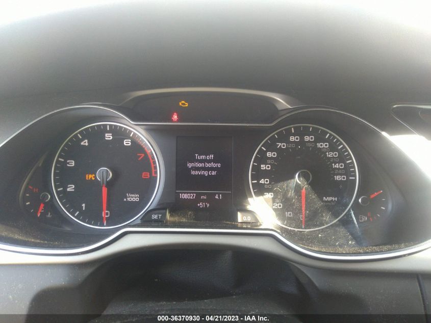 2013 AUDI A4 PREMIUM PLUS - WAUHFAFL3DN014571